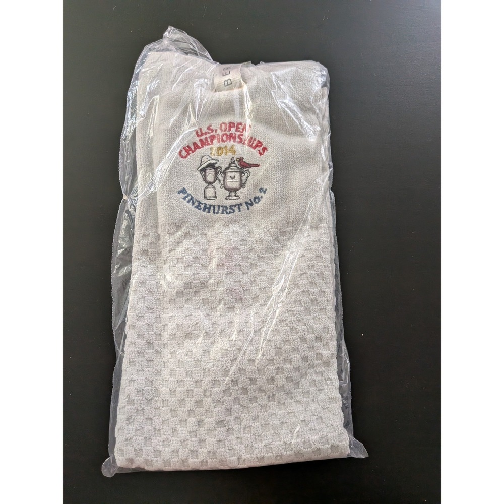 New 2014 U.S. OPEN Member Commemorative Golf Bag Towel Pinehurst No.2